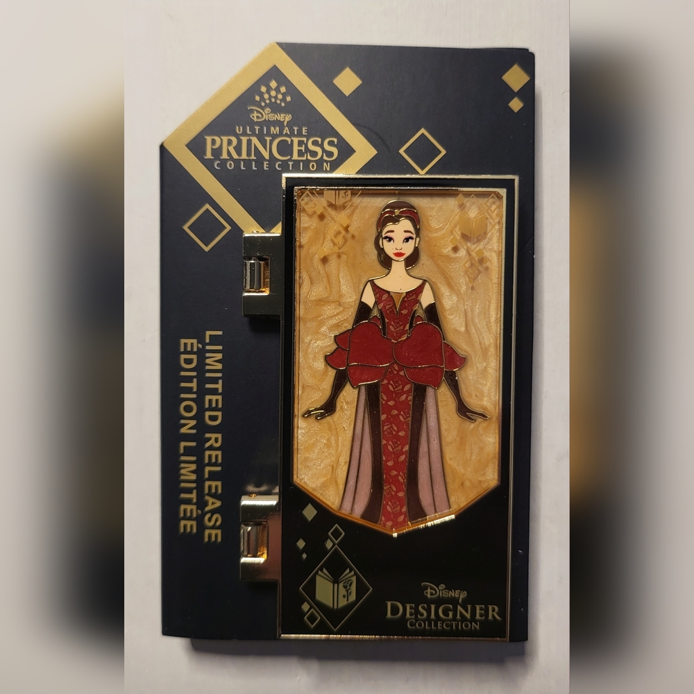 Belle Bell Disney Ultimate Princess Designer Doll Collection Hinged Pin Limited